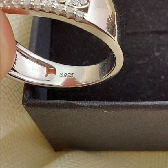 925 Sterling Silver Ruby Wreath Ring - Picture 12 of 13